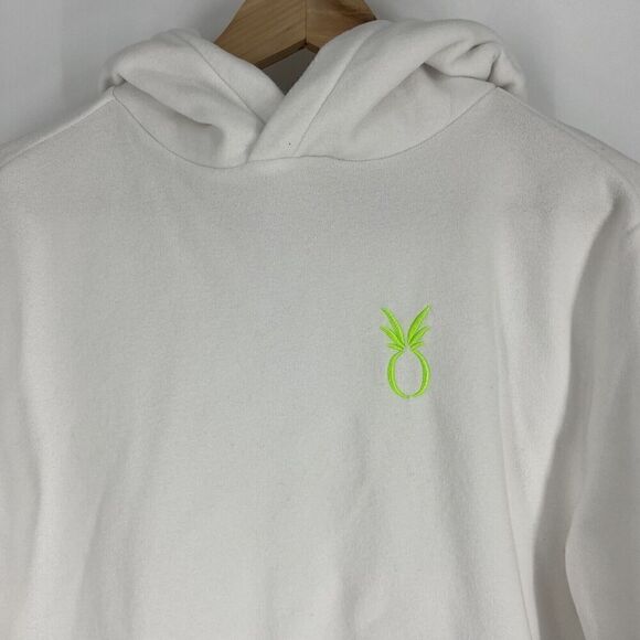 Dudley Stephens Sweatshirt Size XS White Hendrie Hoodie Terry Fleece Pullover - Picture 2 of 8